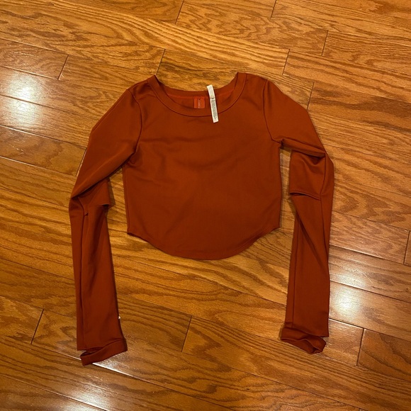Free People Tops - Free People Ribbed Long Sleeve Athletic Shirt